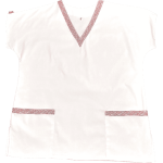 Halat Medical Pe Stil, Alb cu Mânecă Picată Image