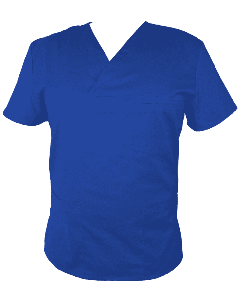 Costum Medical Barbati Pe Stil Model Classic Albastru - imagine 3