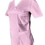 Halat Medical Pe Stil, Roz cu Elastan, Model Classic Image