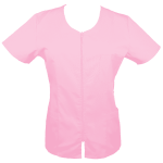 Halat Medical Pe Stil, Roz deschis cu Fermoar, Model Ana Image