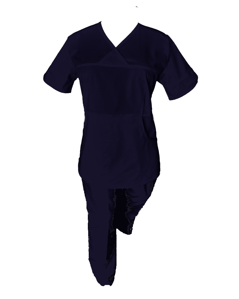 Costum Medical Pe Stil, Bluemarin cu Elastan, 97% Bumbac, Model Sanda
