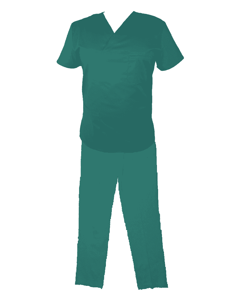 Costum Medical Barbati Pe Stil Model Classic Verde Acvamarin cu Elastan