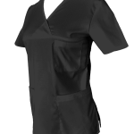 Halat Medical Pe Stil, Negru cu Elastan, Model Classic Image