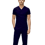 Costum Medical Pe Stil cu Elastan, Bluemarin, Model Classic Barbati Image