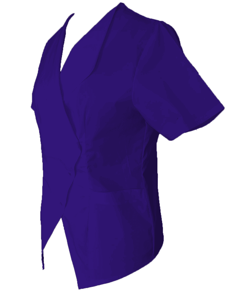 Halat Medical Pe Stil Model Prestige Albastru Electric cu Elastan