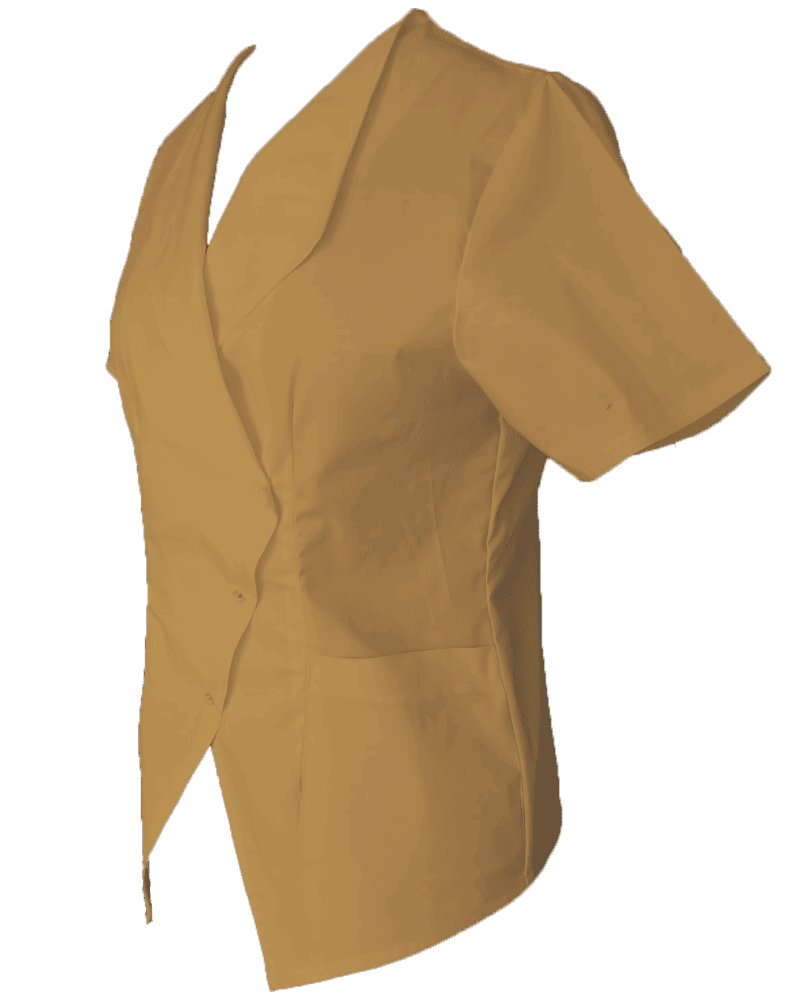 Halat Medical Pe Stil Model Prestige Bej cu Elastan