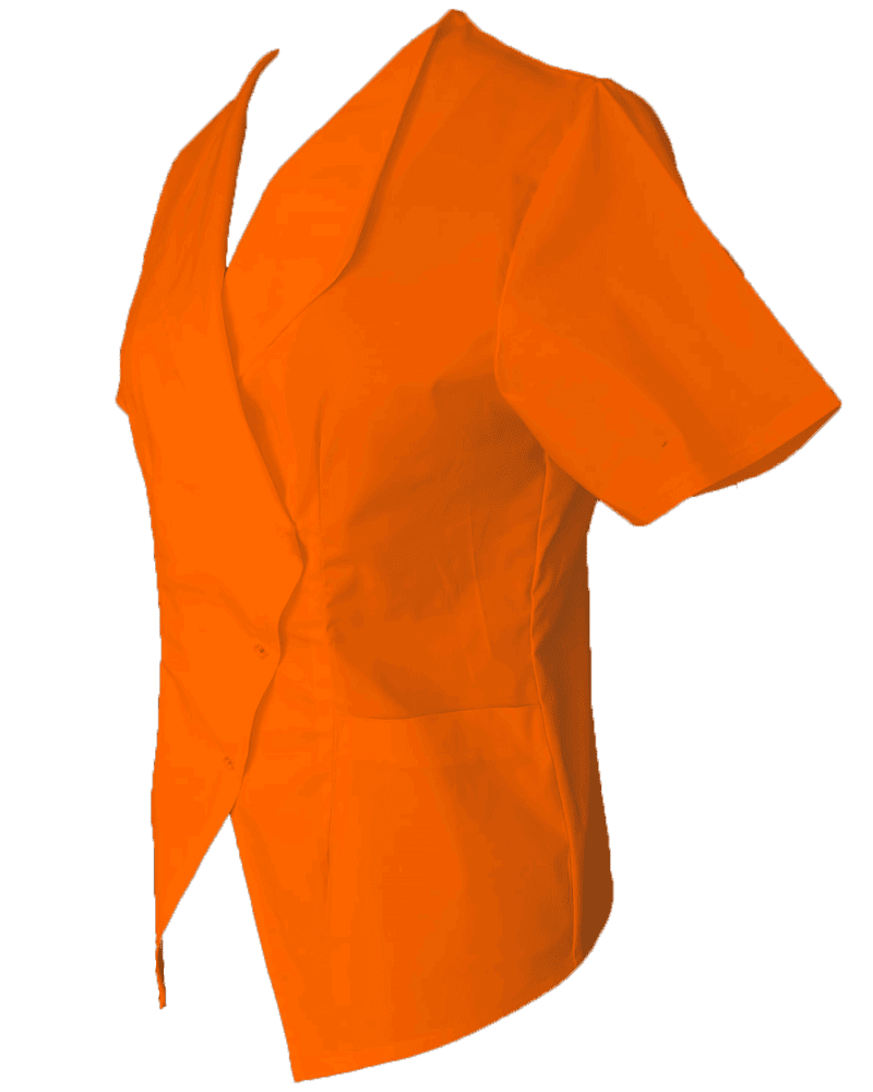 Halat Medical Pe Stil Model Prestige Portocaliu Electric